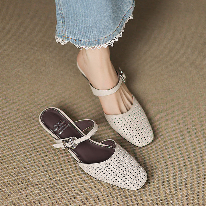 Nilda genuine leather mules for women