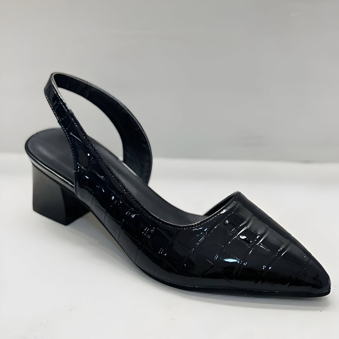 Winifred wide toe heeled shoes for women