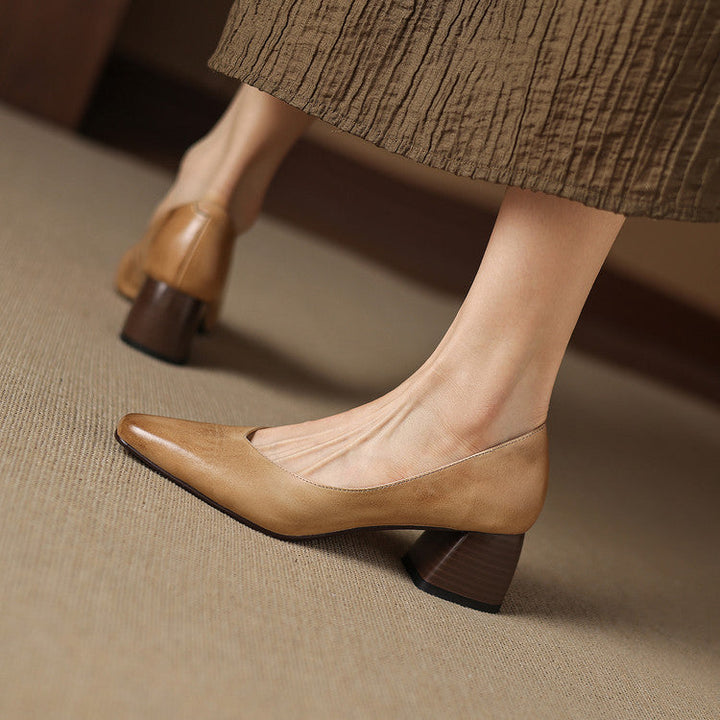 Zila genuine leather heels for women