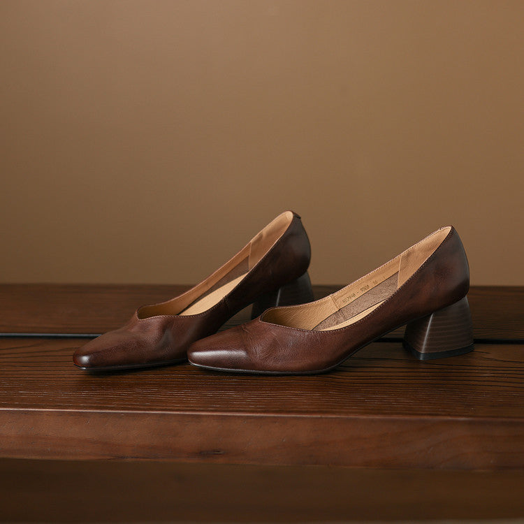 Zila genuine leather heels for women