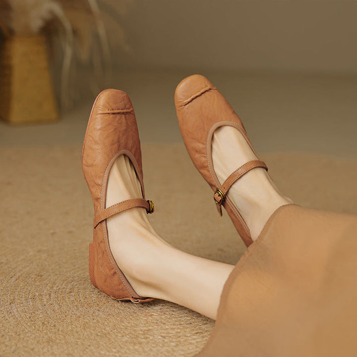 Wani leather flats for women