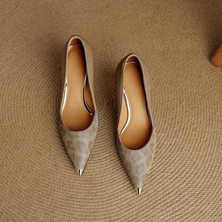 Clair genuine leather heels for women
