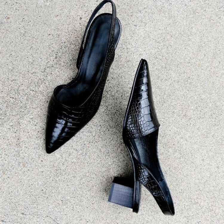 Winifred wide toe heeled shoes for women