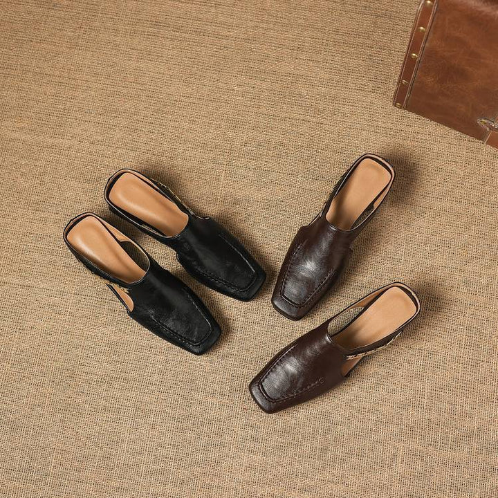 Vyla genuine leather mules for women