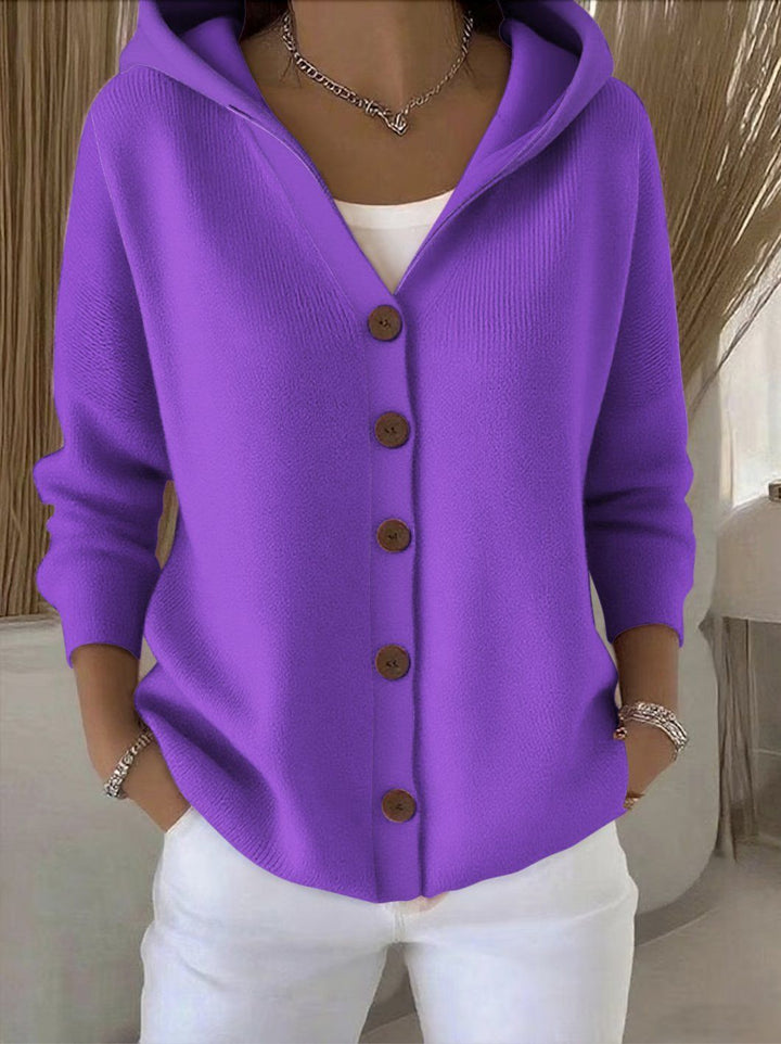Rocio hooded knit cardigan for women