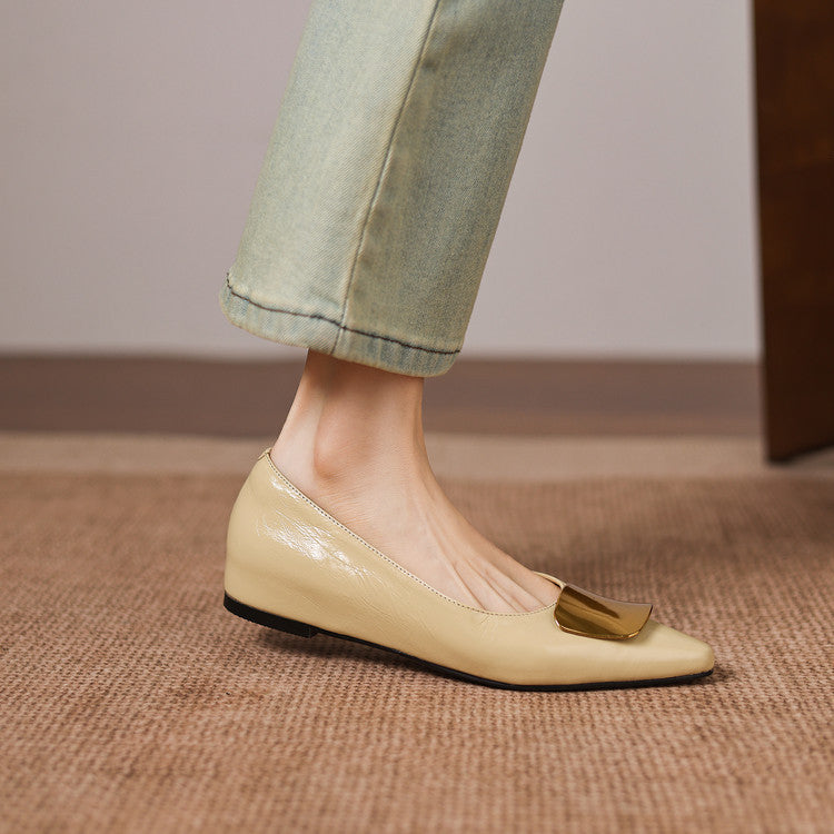 Lorea genuine leather flats for women