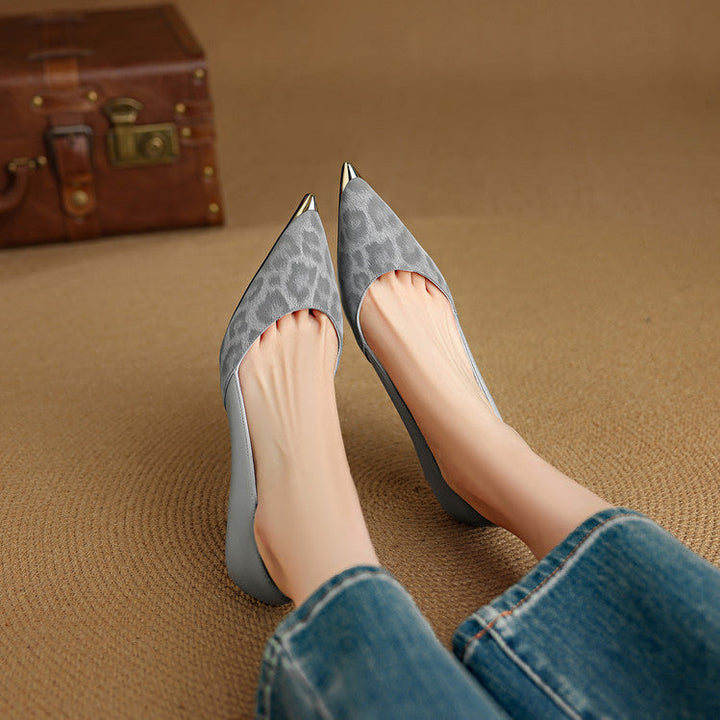 Clair genuine leather heels for women