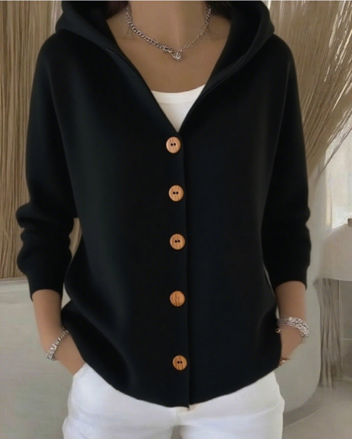 Rocio hooded knit cardigan for women