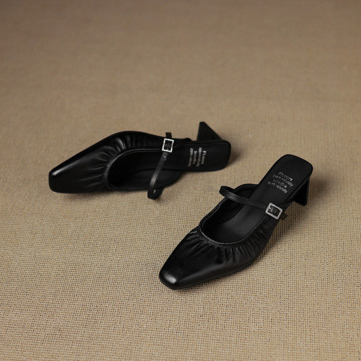 Vanya mary jane mules for women