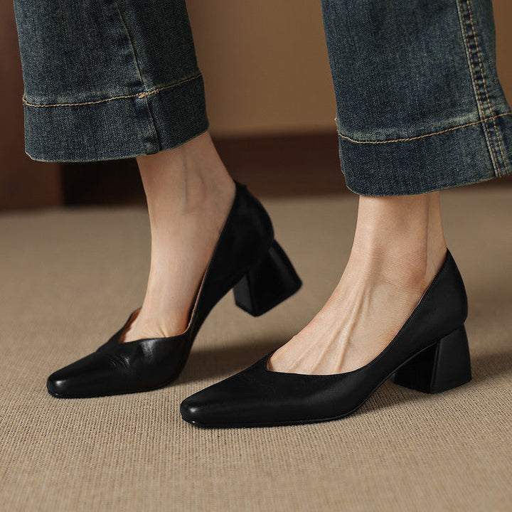 Zila genuine leather heels for women