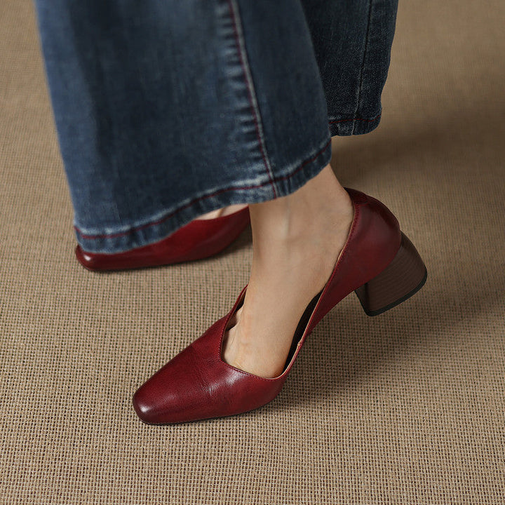 Zila genuine leather heels for women