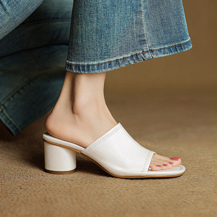 Amira genuine leather mules for women