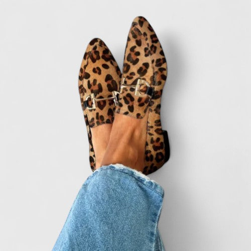 Josette leopard print loafers for women