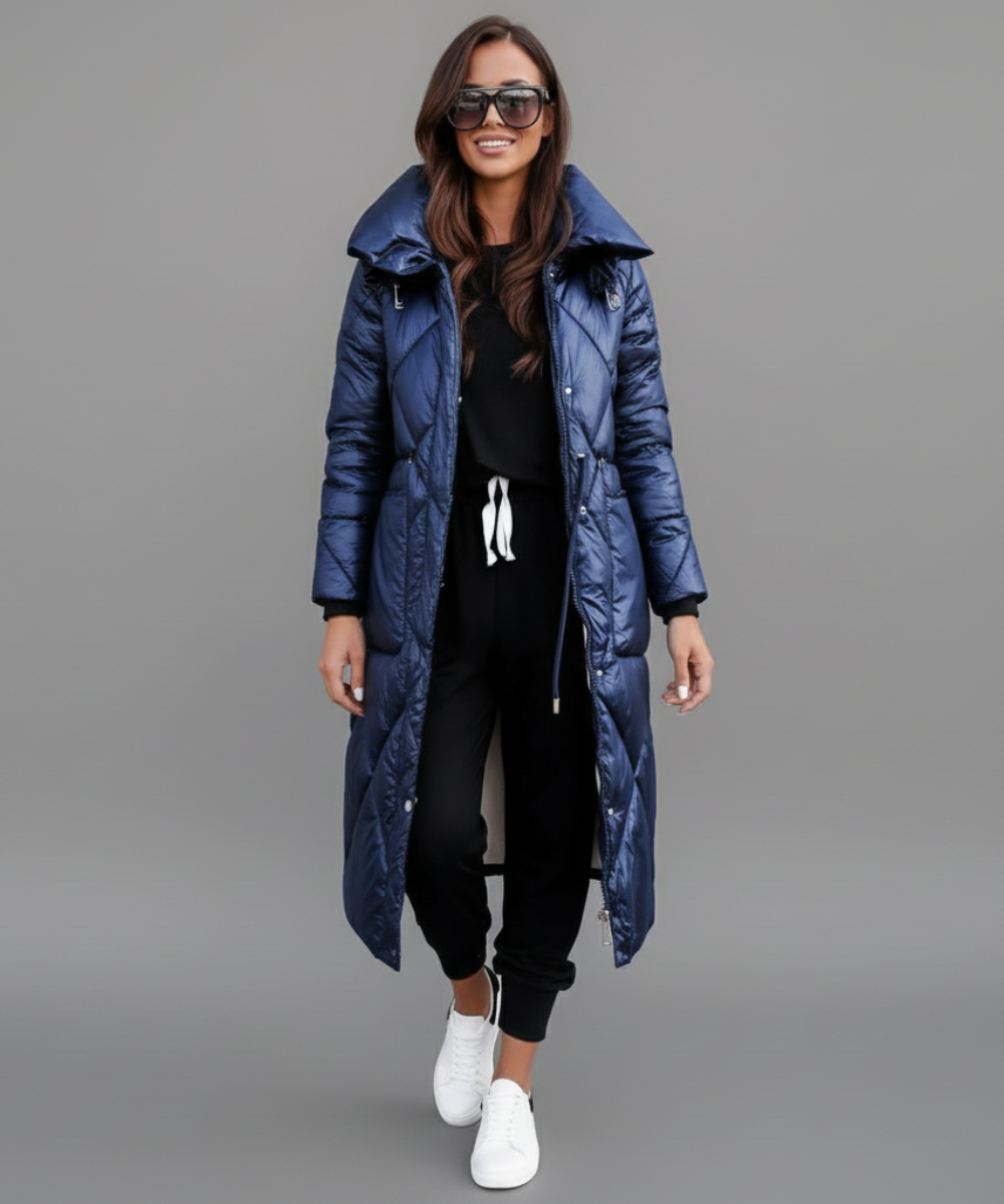 Janice™ | Satin-Effect Quilted Coat
