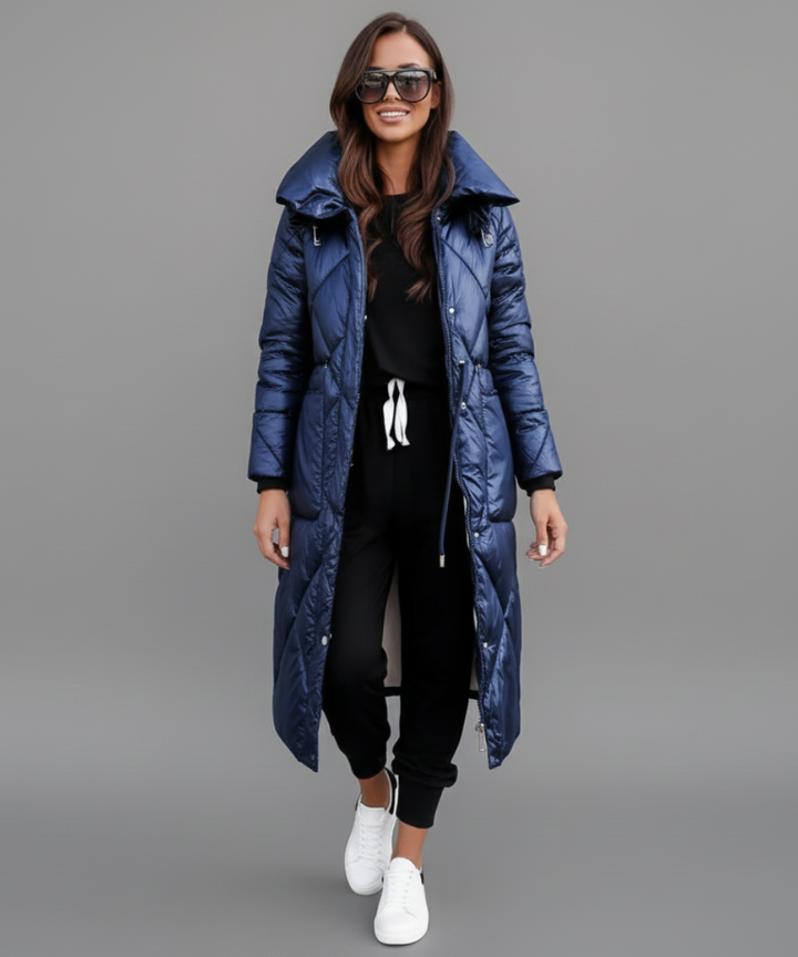 Janice™ | Satin-Effect Quilted Coat