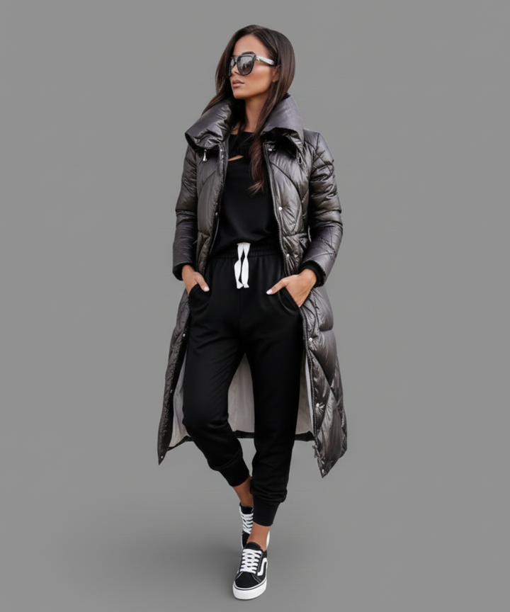 Janice™ | Satin-Effect Quilted Coat