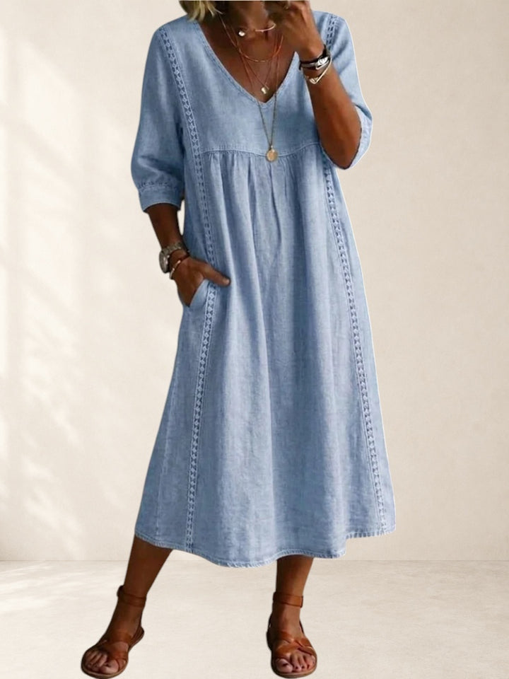 Mila | Relaxed Pocket Midi Dress