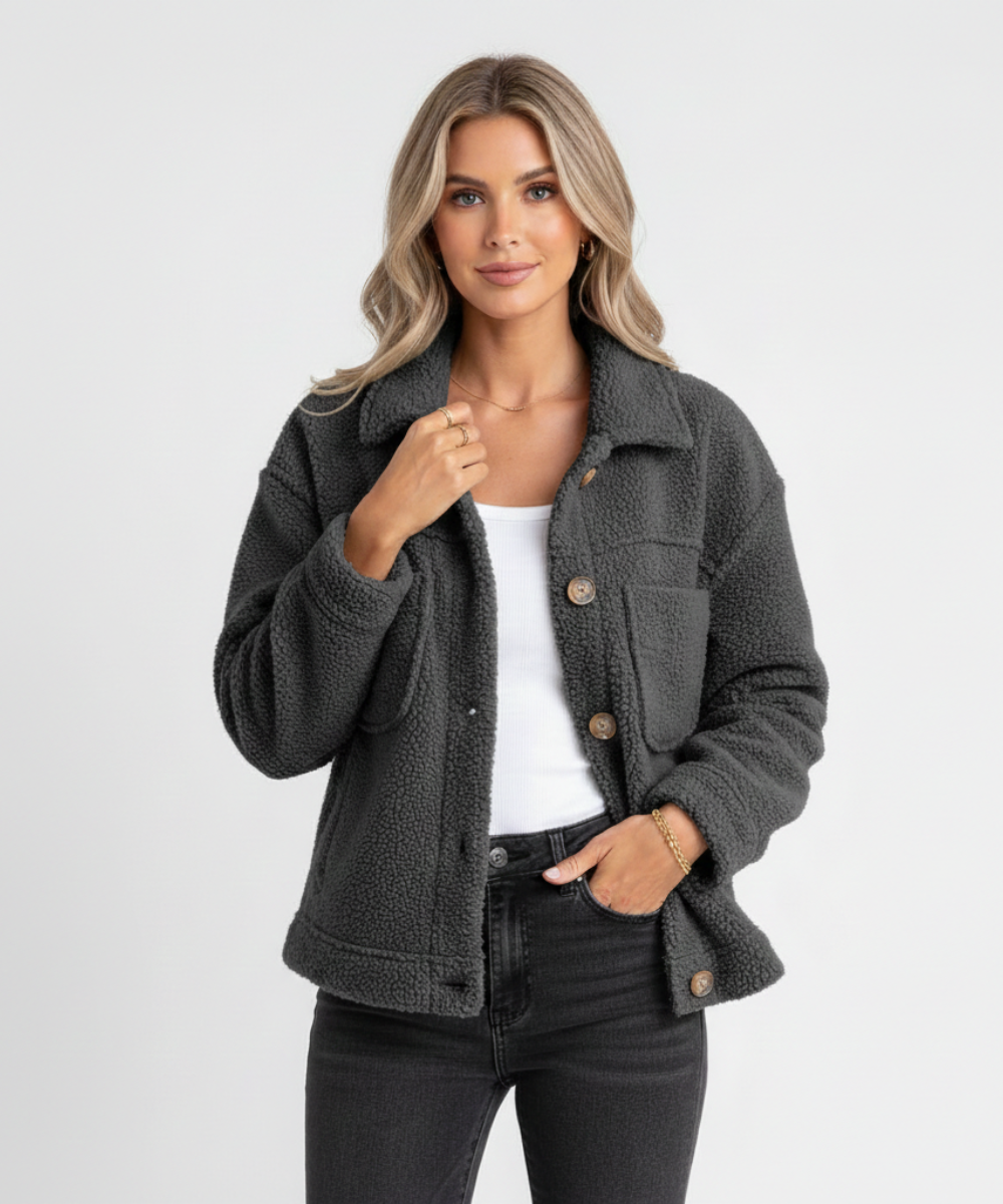 Doreen™ | Buttoned Fleece Jacket