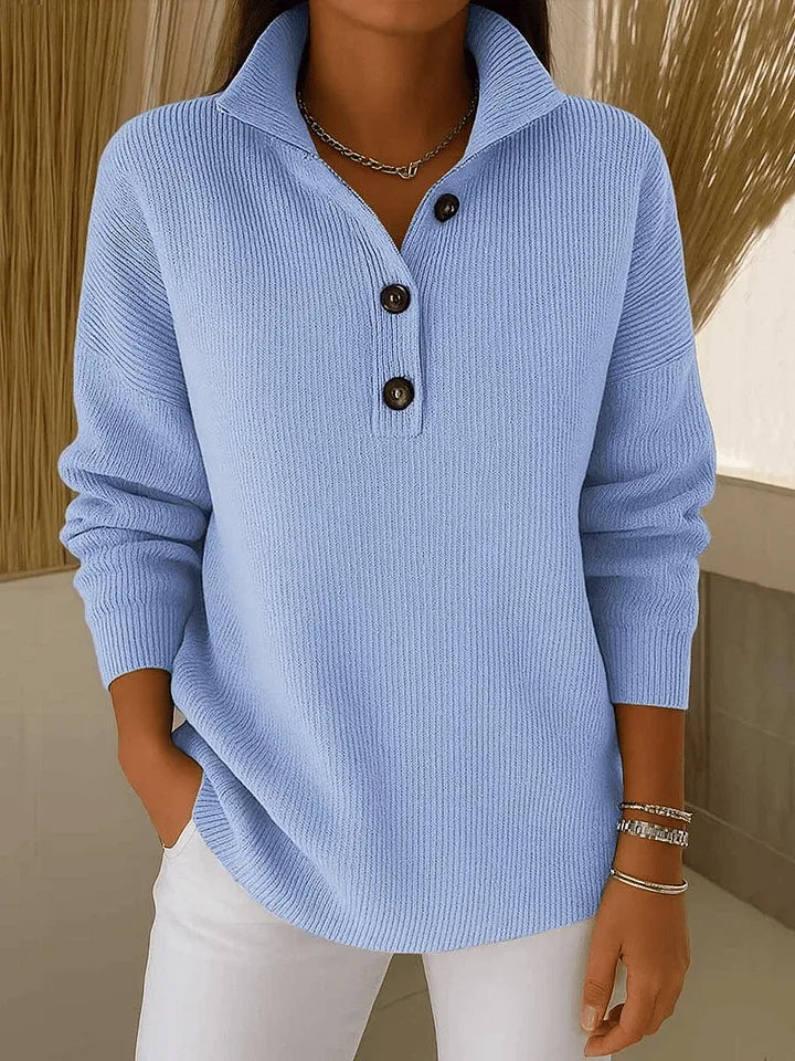 Amparo v-neck polo sweater for women
