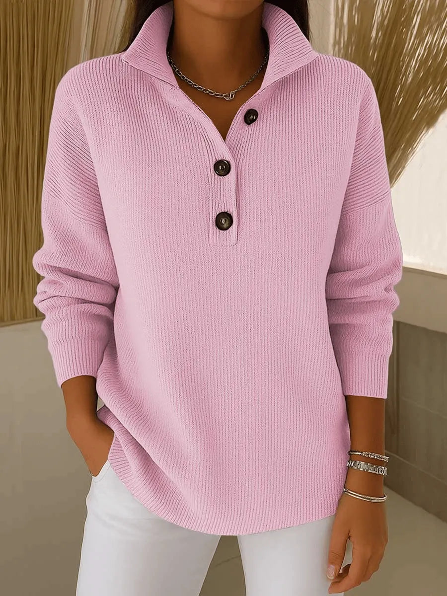 Amparo v-neck polo sweater for women