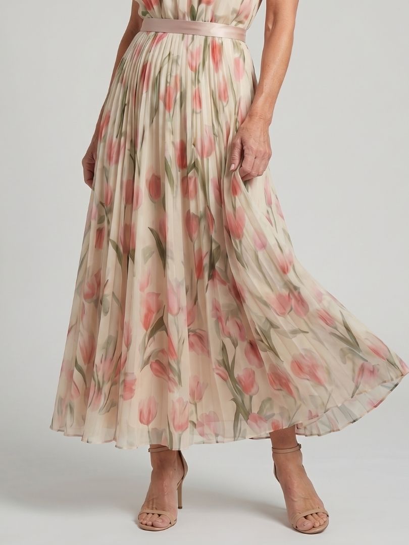 Kinga | Floral Halter Midi Dress