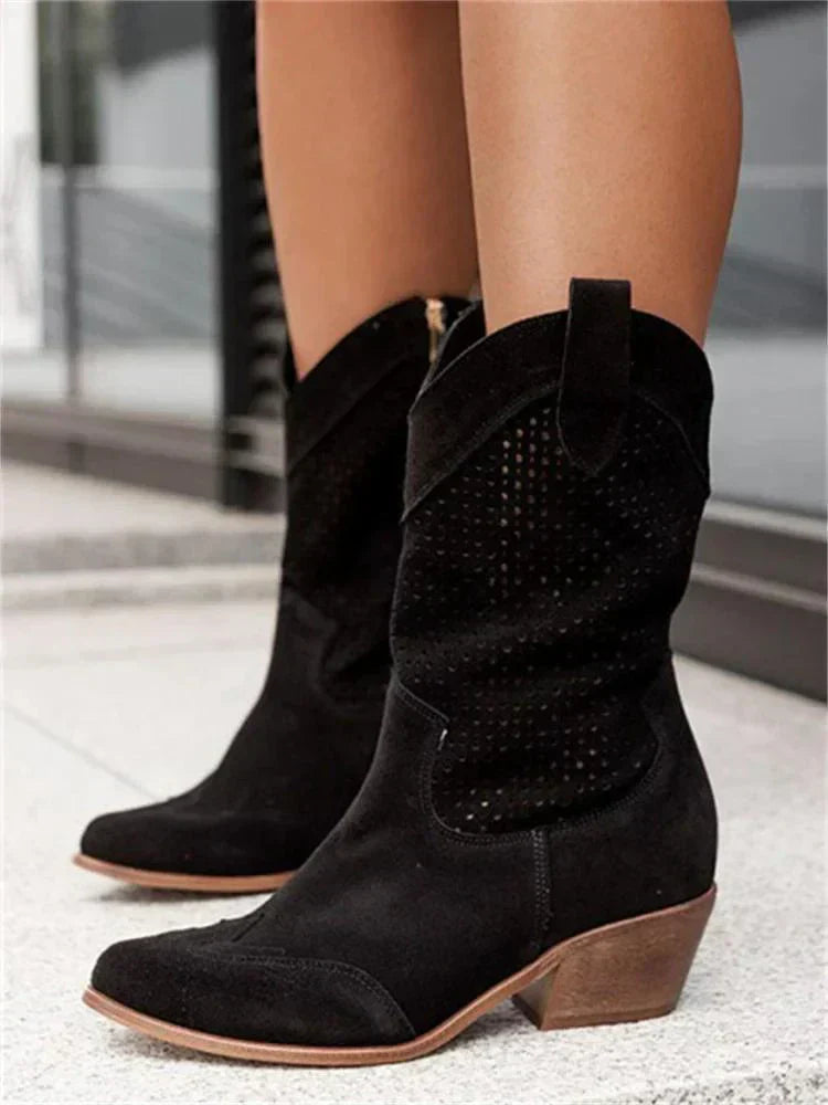 Virella | Western-Inspired Ankle Boots