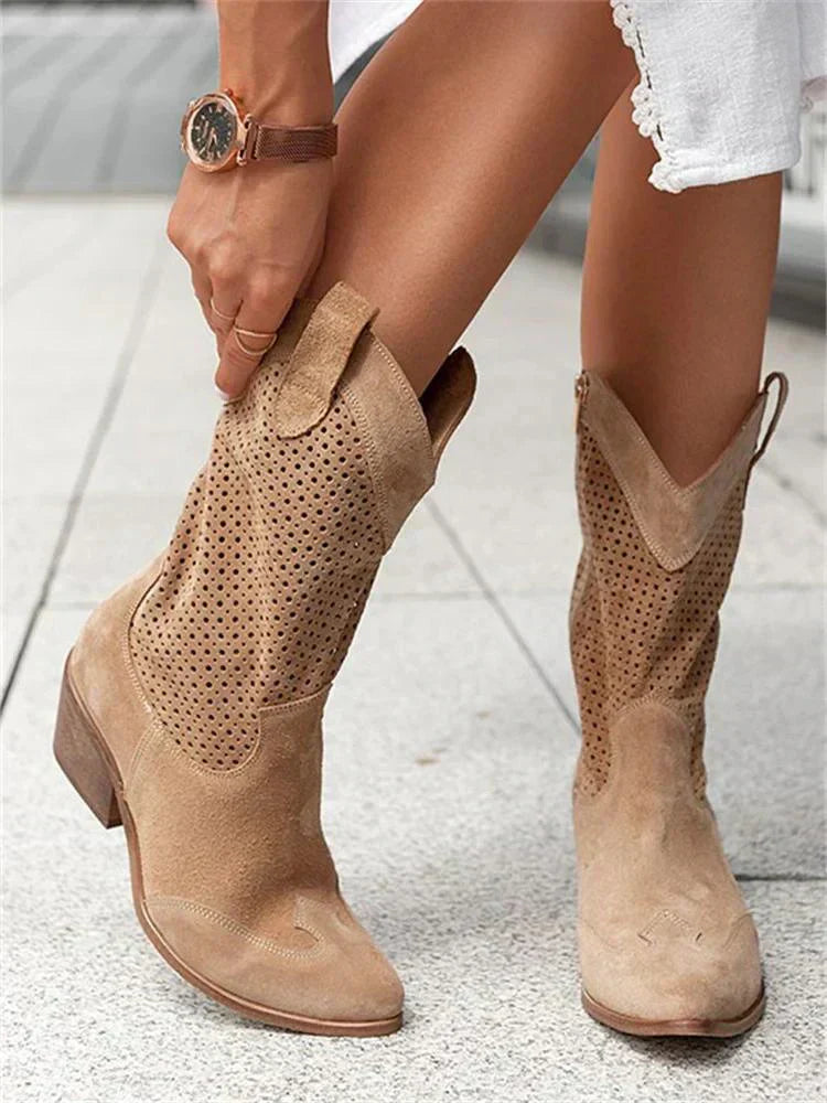 Virella | Western-Inspired Ankle Boots