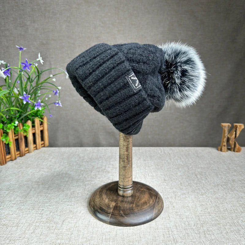 Clara Wool Knit Beanie