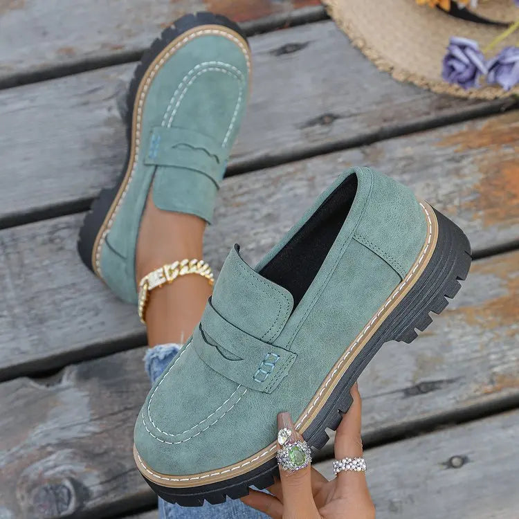 Elsa platform loafers for women