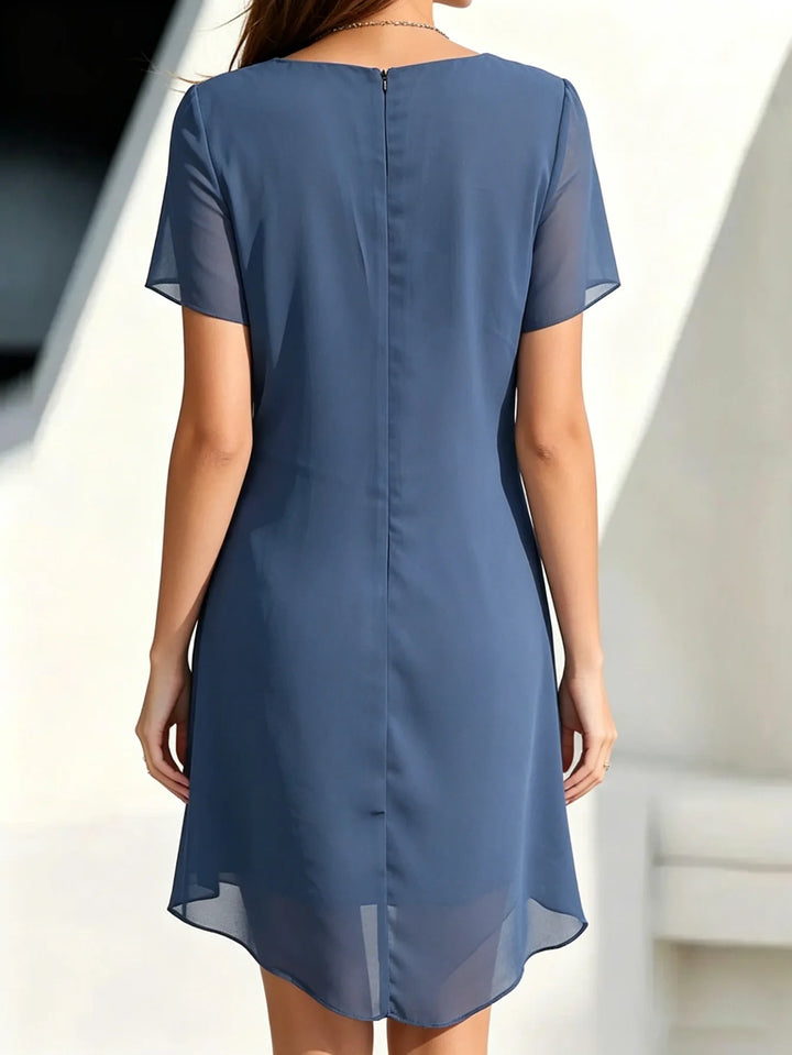 Aurora | Layered Chiffon Cocktail Dress