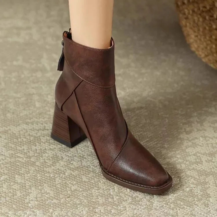 Adeline quilted ankle boots for women