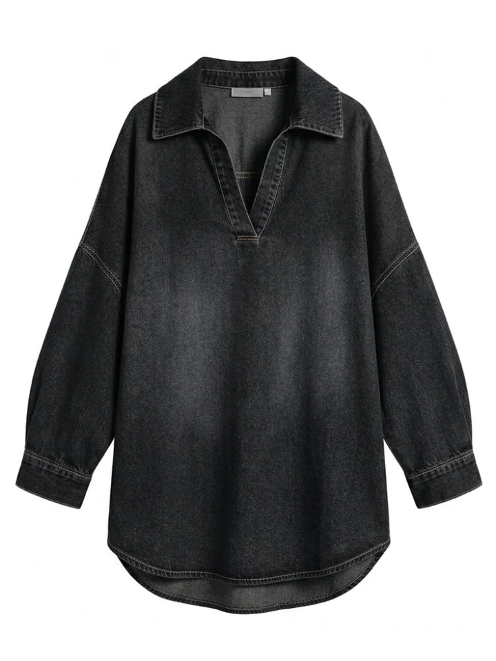 Clémence oversized denim shirt for women