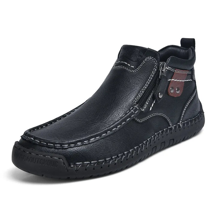 Scott handstitched leather slip-on shoes for women