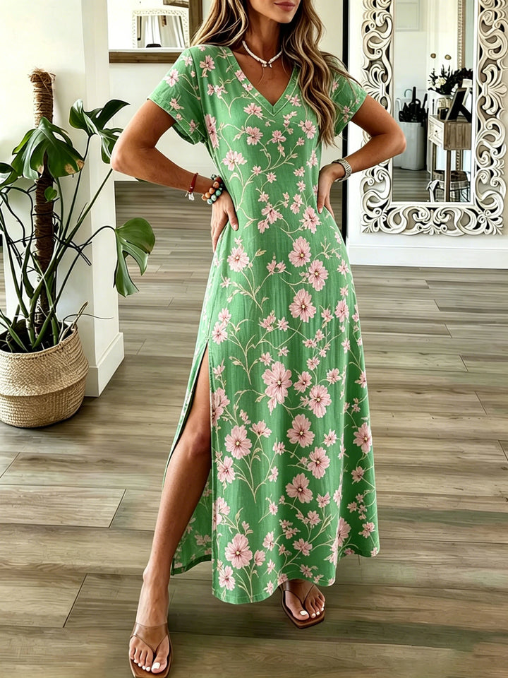 Isla | Boho Floral Maxi Dress