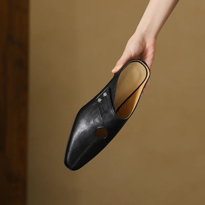 Olga genuine leather mules for women