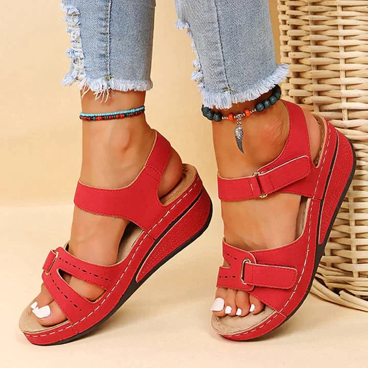 Sandy wedge comfort sandals for women