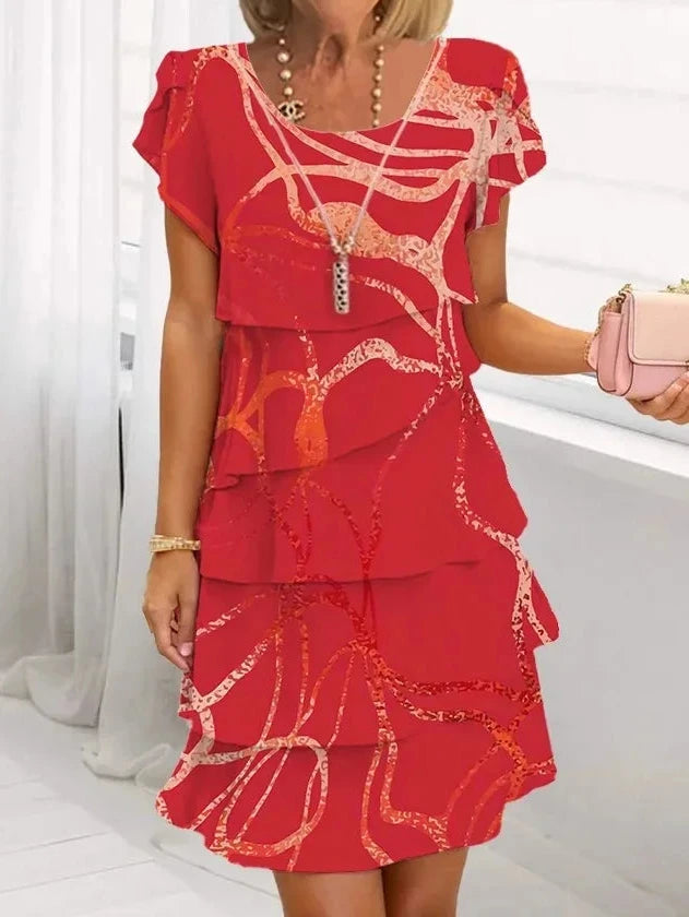 Danielle | Elegant Comfort Ruffle Dress