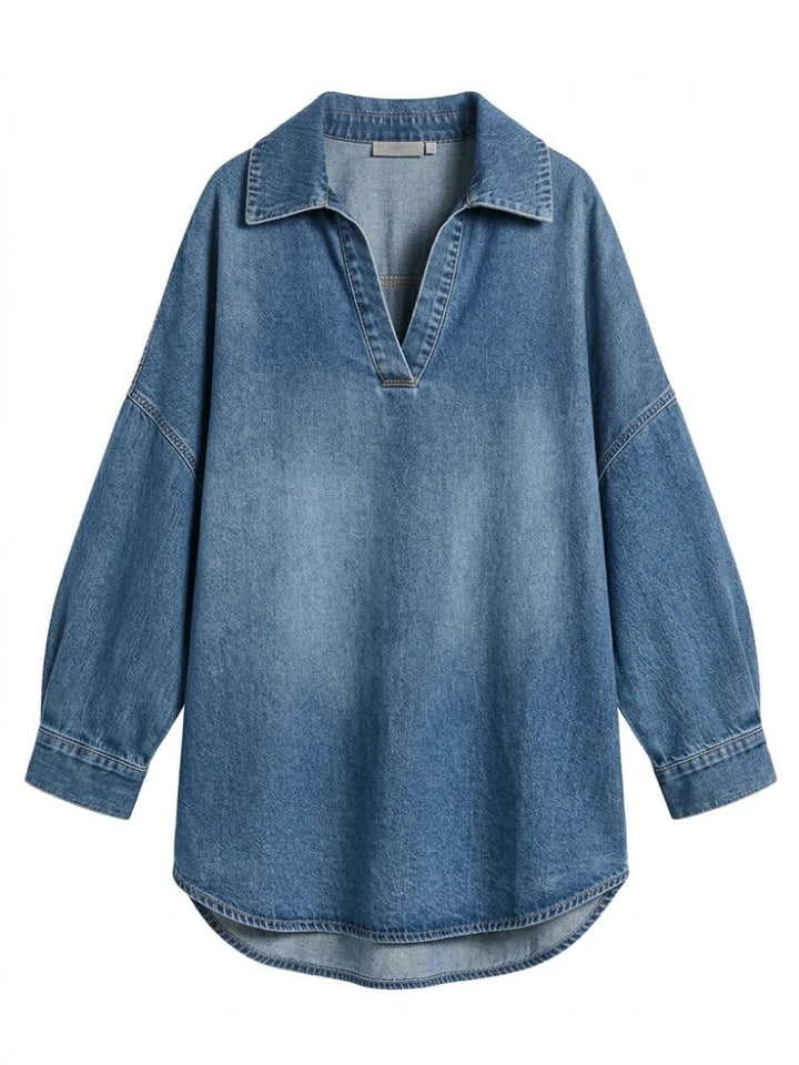 Clémence oversized denim shirt for women
