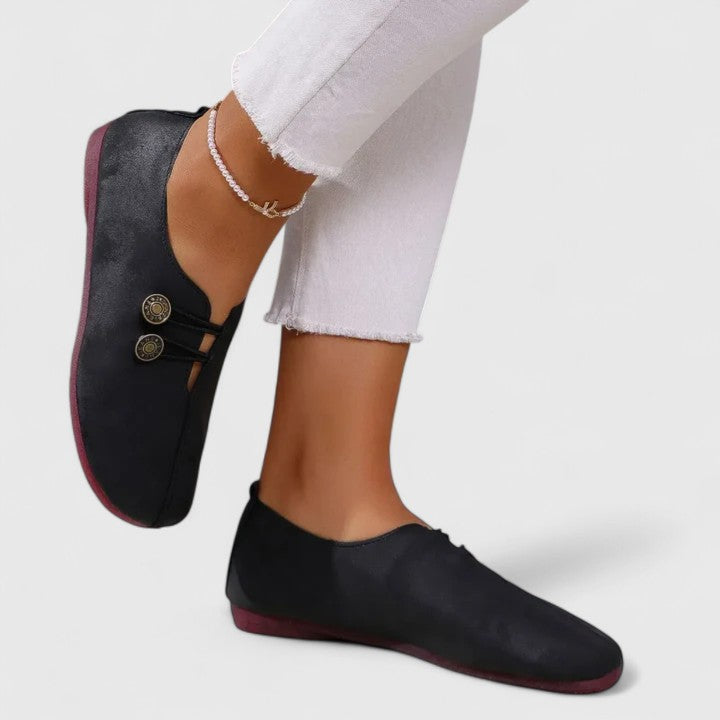 Katherine elegant leather loafers for women