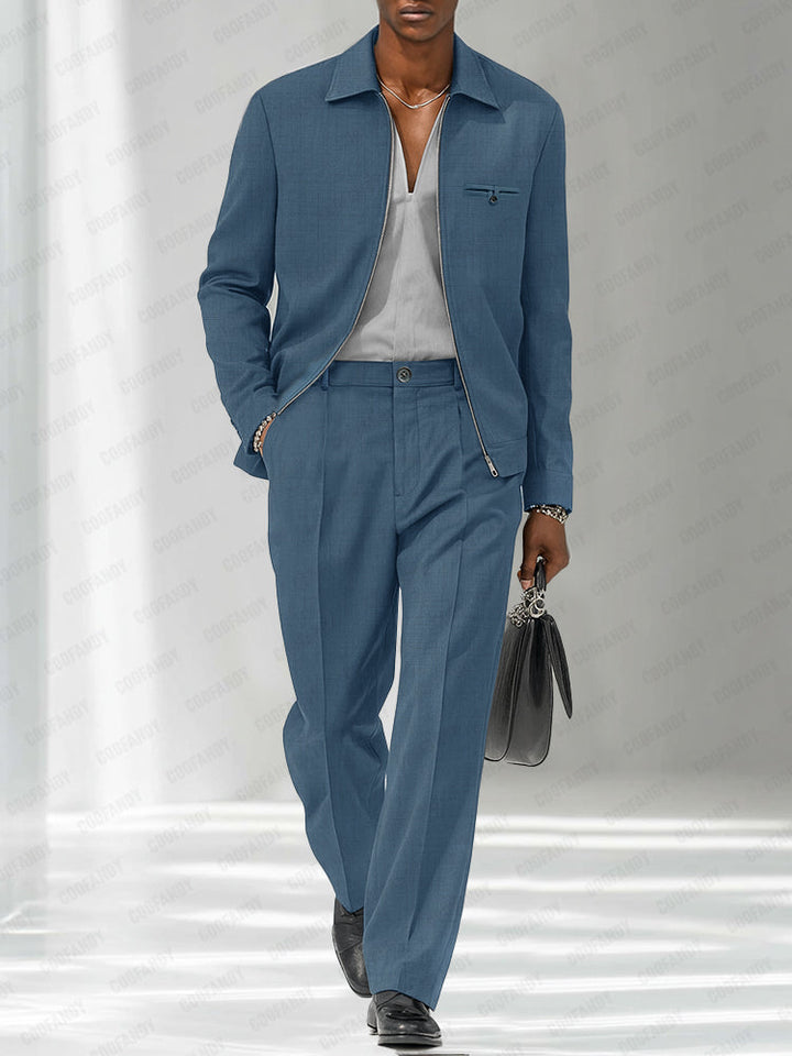 Modern Fashion Thin Jacket Pants Set