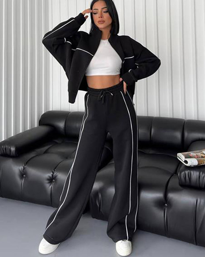 Sporty Line Design 2-Piece Matching Set