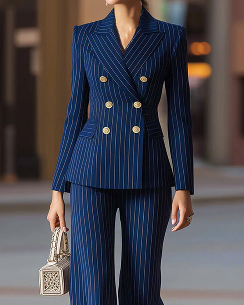 Smart Casual Stripe Matching Sets