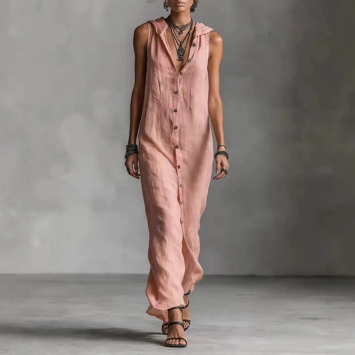 Penélope | V-Neck Midi Dress