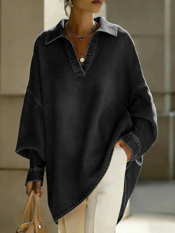Clémence oversized denim shirt for women