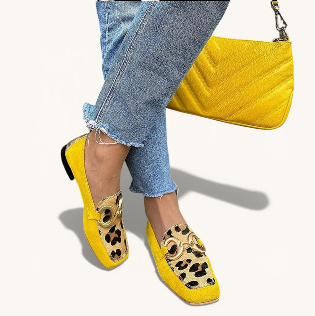 Estelle animal print loafers for women