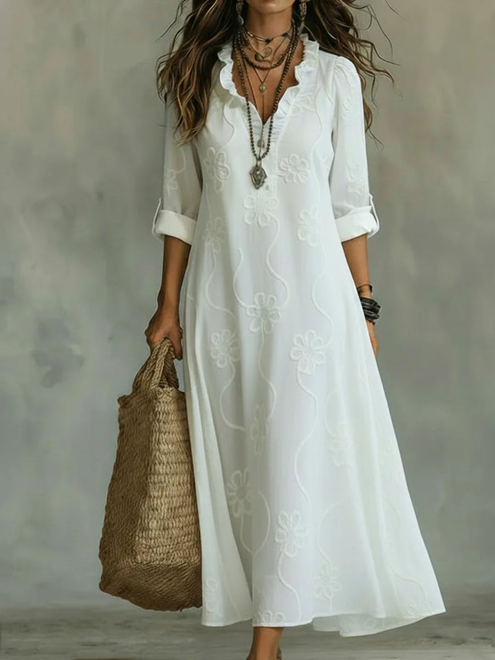 Bonifacia™ | Linen Maxi Dress