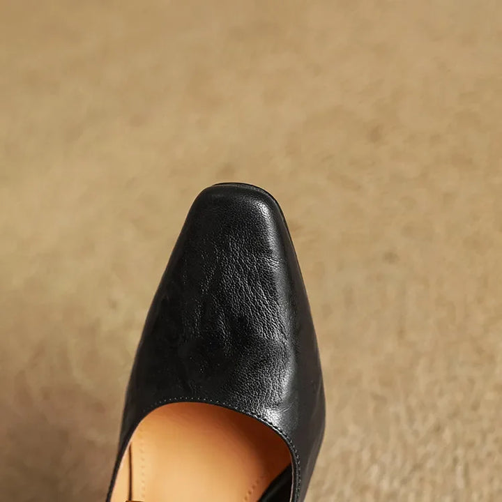 Maela genuine leather heels for women