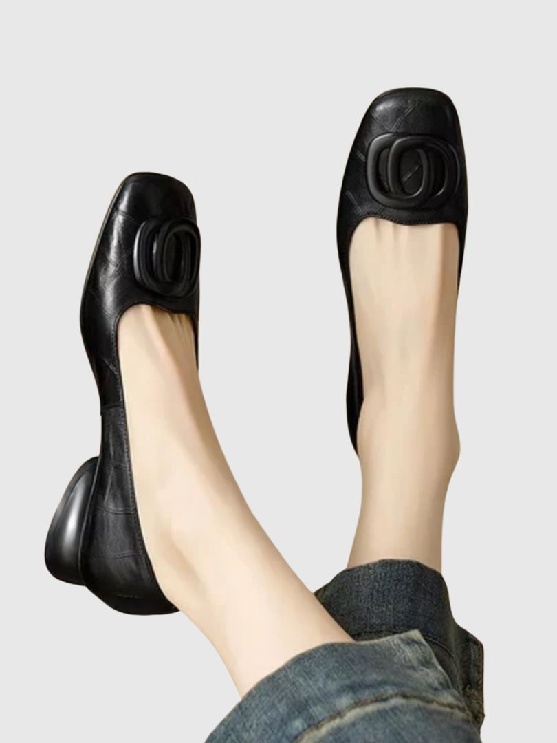Odette genuine leather flats for women