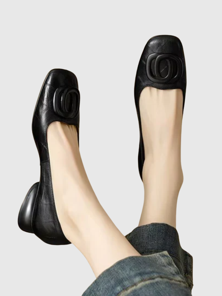 Odette genuine leather flats for women