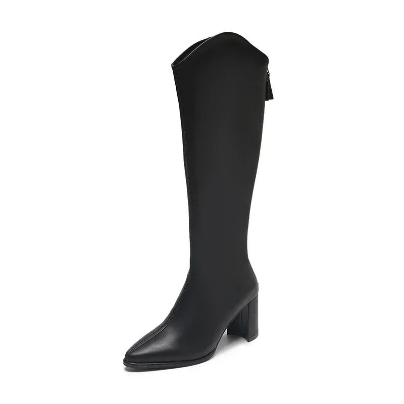 Valeria knee-high longline boots for women